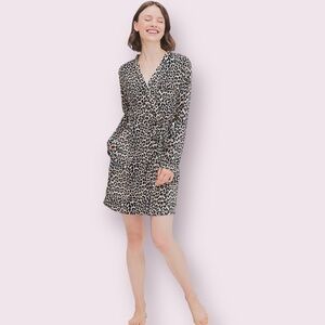 Kate Spade Brown Leopard Print Robe
